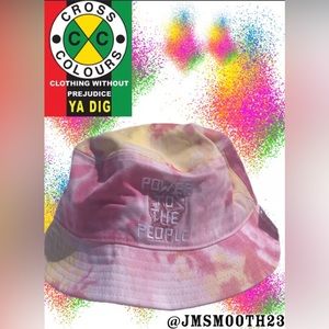 POWER TO THE PEOPLE‼️🆕 CROSS COLOURS tie-dye unisex Bucket hat